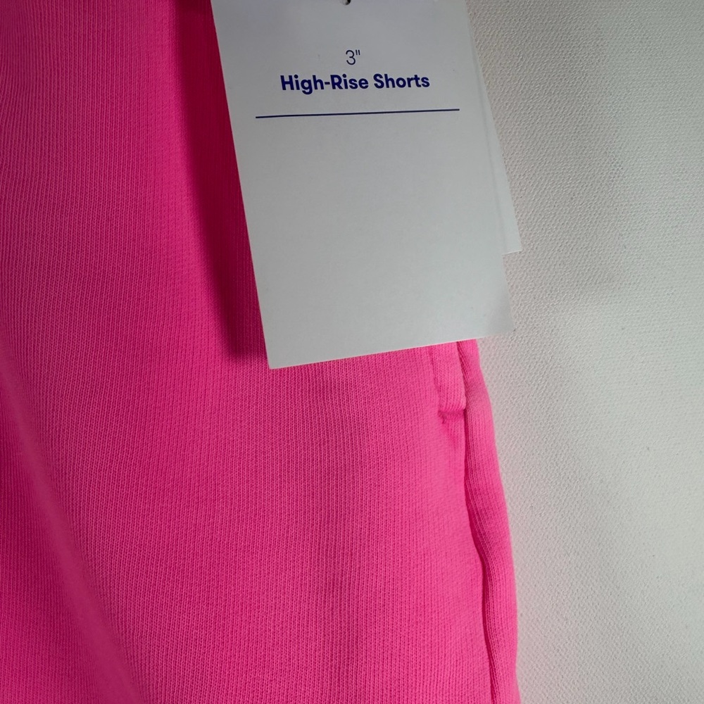 Women’s Washed Jersey High Rise Shorts - Neon Pink - L, XL & XXL - Picture 10 of 16
